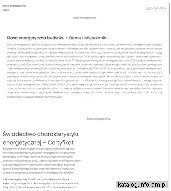 Klasa energetyczna budynku