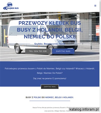 Busy z Polski do Holandii, Belgii, Niemiec - Kłębek Bus