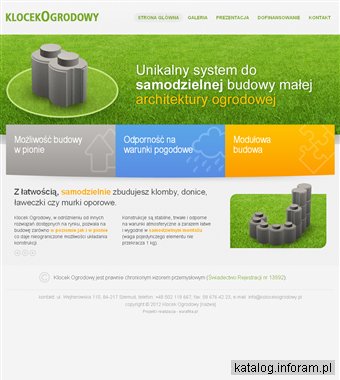 Klocek Ogrodowy unikalny system do budowy małej architektury ogrodowej