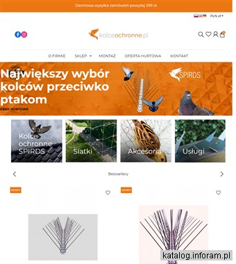 Kolce przeciw gołębiom - KolceOchronne.pl