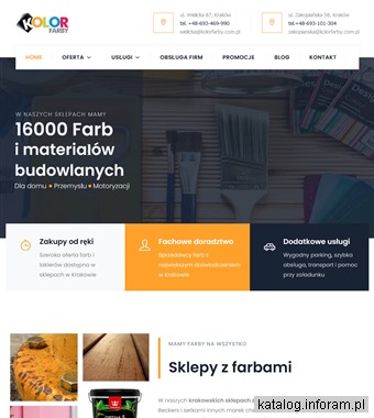 Kolor Farby - sieć sklepów z farbami w Krakowie