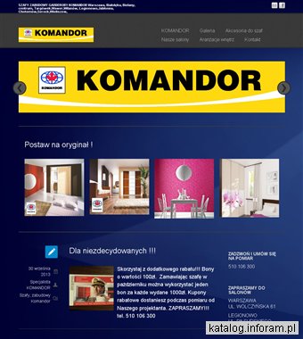 Komandor Warszawa garderoby komandor warszawa