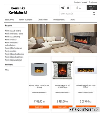 Kominki elektryczne LED 3D - kominki-kwidzinski.pl