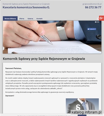 www.komornik-grajewo.pl Komornik sądowy Grajewo