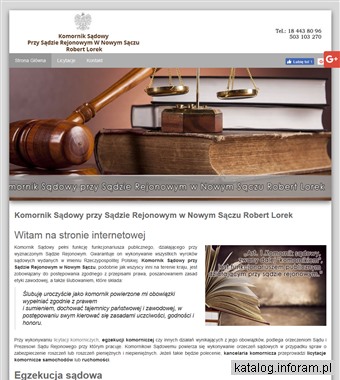www.komorniknowysacz.pl kancelaria komornicza