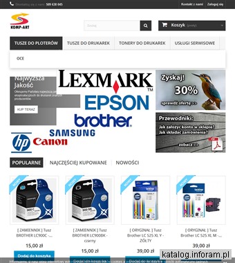 Kompart - tusze, tonery, drukarki Kraków