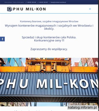 Kontenery Mil-Kon Wrocław