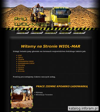WIOL- MAR prace ziemne koparko ładowarką i minikoparką łódzkie