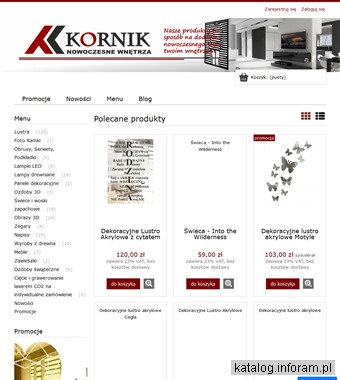 kornikdesign.pl dizajnerskie dodatki do domu