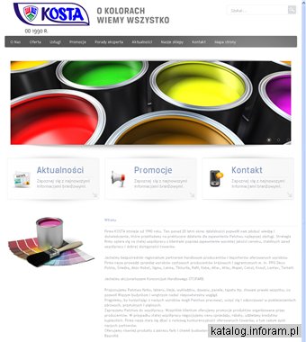 KOSTA - farby dachowe, antykorozyjne, emulsje, lakiery
