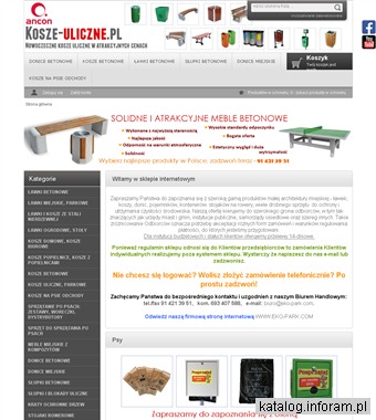 Mała architektura miejska - sklep kosze-uliczne.pl