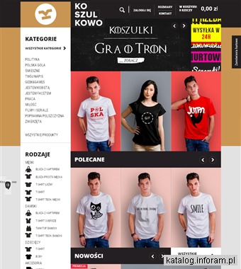 T-shirty z nadrukami Koszulkowo.com