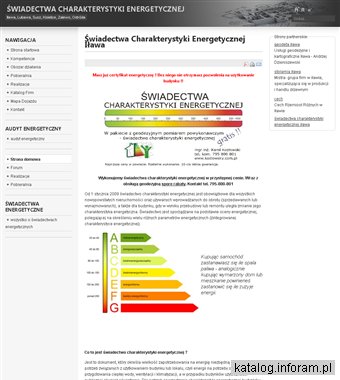 Świadectwa Charakterystyki Energetycznej
