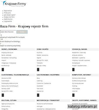 Rejestr firm - baza przedsiębiorstw