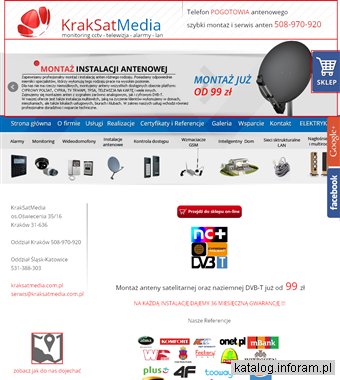 KrakSatMedia - Instalacja telewizji przemysłowej Kraków