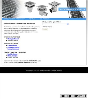 Kratki ściekowe - wyszukiwarka online