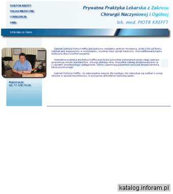 CHIRURGII OGÓLNEJ I NACZYNIOWEJ. LEK. MED. PIOTR KREFF leczenie żylaków Wrocław