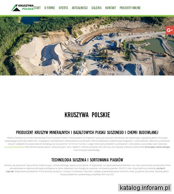 KRUSZYWA POLSKIE Kruszywa mineralne