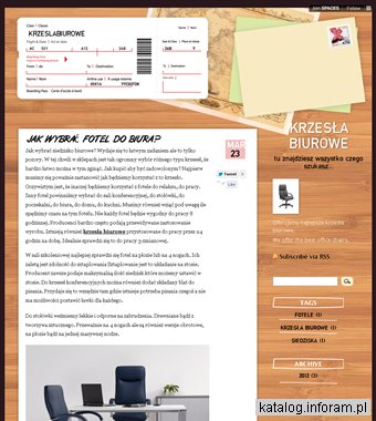 Krzesła biurowe - blog