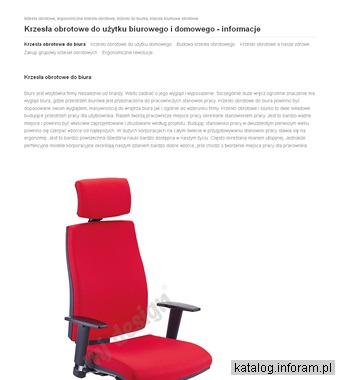 Krzesła obrotowe do biura