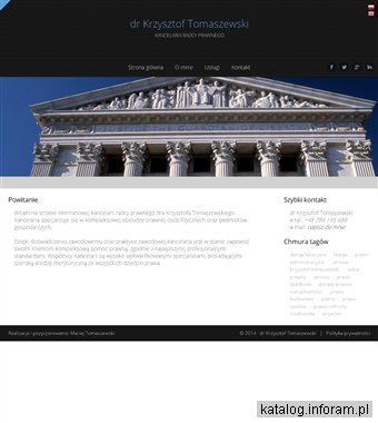 Dr Krzysztof Tomaszewski - kancelaria radcy prawnego