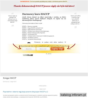 Księga-HACCP.pl - kurs wdrażania HACCP
