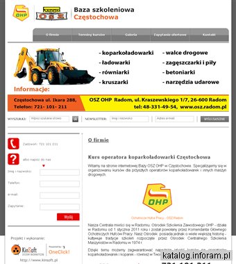 Kurs operatora koparkoładowarki Częstochowa