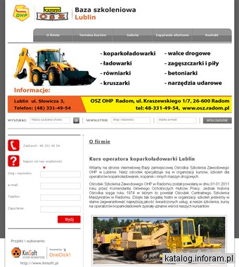 Kurs operatora koparkoładowarki Lublin