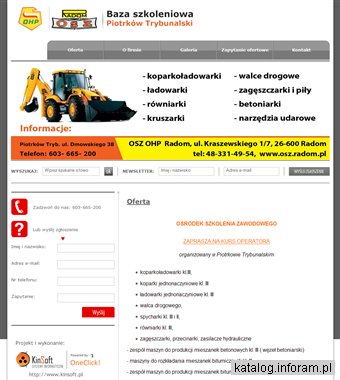 Kurs operatora koparkoładowarki Piotrków Trybunalski