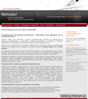 Korepetycje i kursy z matematyki na terenie Warszawy