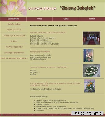 Kwiaciarnia Zielony Zakątek Zielona Góra