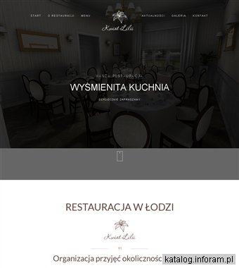 KWIAT LILII przyjęcia komunijne Łódź