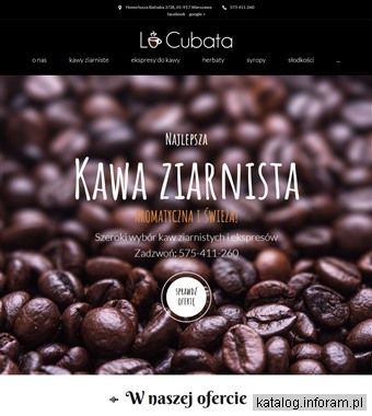 LaCubata - sklep z kawą ziarnistą i ekspresami