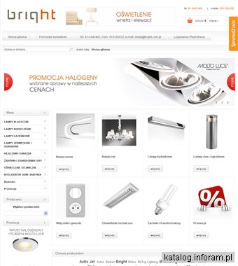 Bright - internetowy sklep z oświetleniem