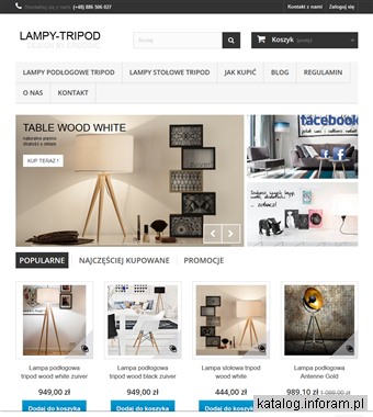 Lampy podłogowe tripod