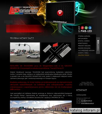 Reklama na telebimie Nowy Sącz - LEDonardo