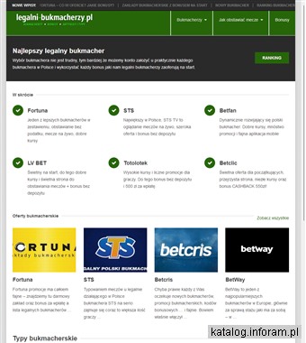 Legalny bukmacher - legalni-bukmacherzy.pl