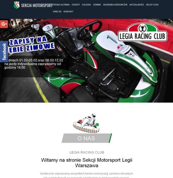 LEGIA RACING CLUB Profesjonalny karting
