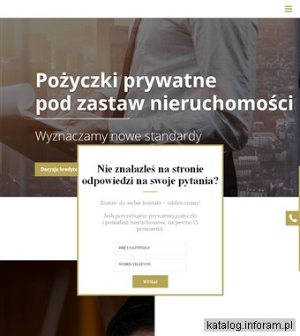 Pożyczki pod zastaw nieruchomości - Lenderson