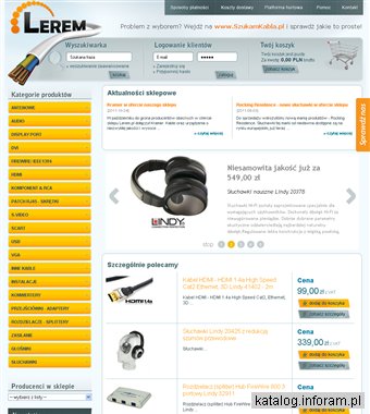 Sklep z kablami HDMI, DVI, Video, Audio – Specjalistyczny internetowy sklep i hurtownia. Lerem.pl