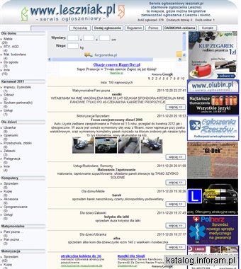 Serwis ogłoszeniowy z Leszna i okolic