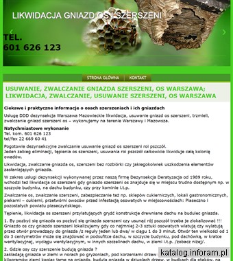 Usuwanie szerszeni Warszawa