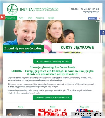 www.lingua.edu.pl szkoła języków obcych