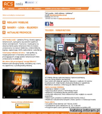 Reklamy i telebimy ACS MEDIA Łódź