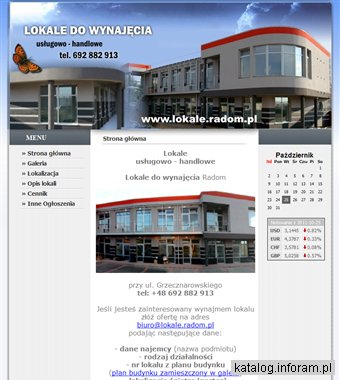 Lokale do wynajęcia Radom