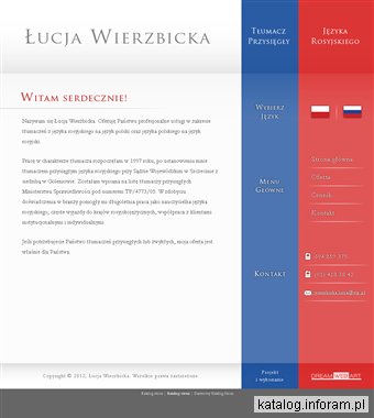 Tłumacz przysięgły języka rosyjskiego Łucja Wierzbicka Goleniów