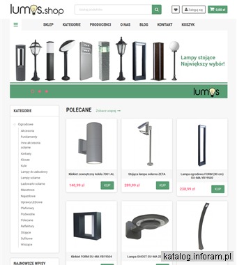 Lumos.shop.pl – Oświetlenie ogrodu, lampy, kinkiety