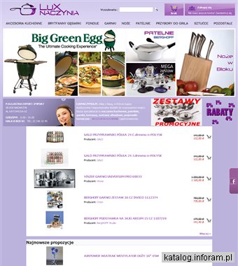 Akcesoria kuchenne - patelnie, noże, garnki, sztućce, naczynia Maximus