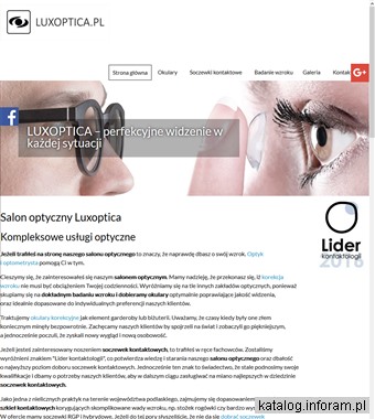 www.luxoptica.pl optyk