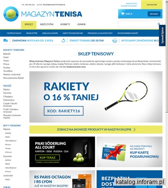 Sklep tenisowy Magazyn Tenisa